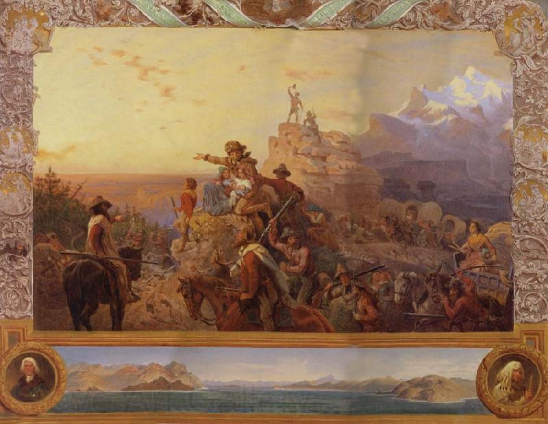 Leutze, Emmanuel Gottlieb Westward the Course of  Empire Take its Way Spain oil painting art